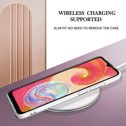 YB IMD Series-1 for Samsung Galaxy A04e 4G / F04 4G / M04 4G IMD TPU Phone Case Electroplating Marble Floral Pattern Cover