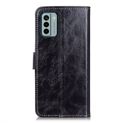 For Nokia G22 PU Leather Phone Case Wallet Retro Crazy Horse Texture Cellphone Stand Cover