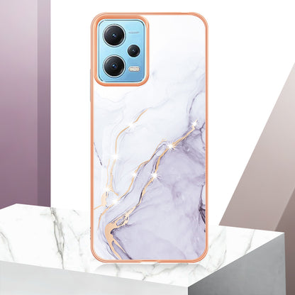 For Xiaomi Poco X5 5G / Redmi Note 12 5G (Global) / (China) / (India) YB IMD Series-2 Marble Pattern IMD TPU Case Cover