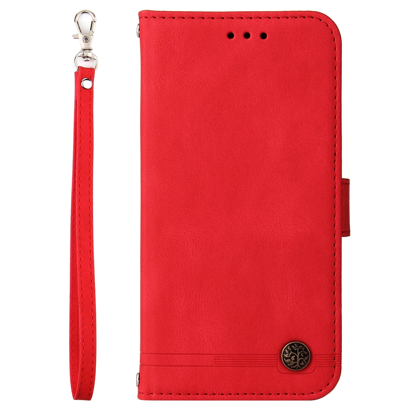 Phone Cover for Honor Magic5 Pro Skin-touch Leather Case Imprinted Lines Wallet Stand Shell