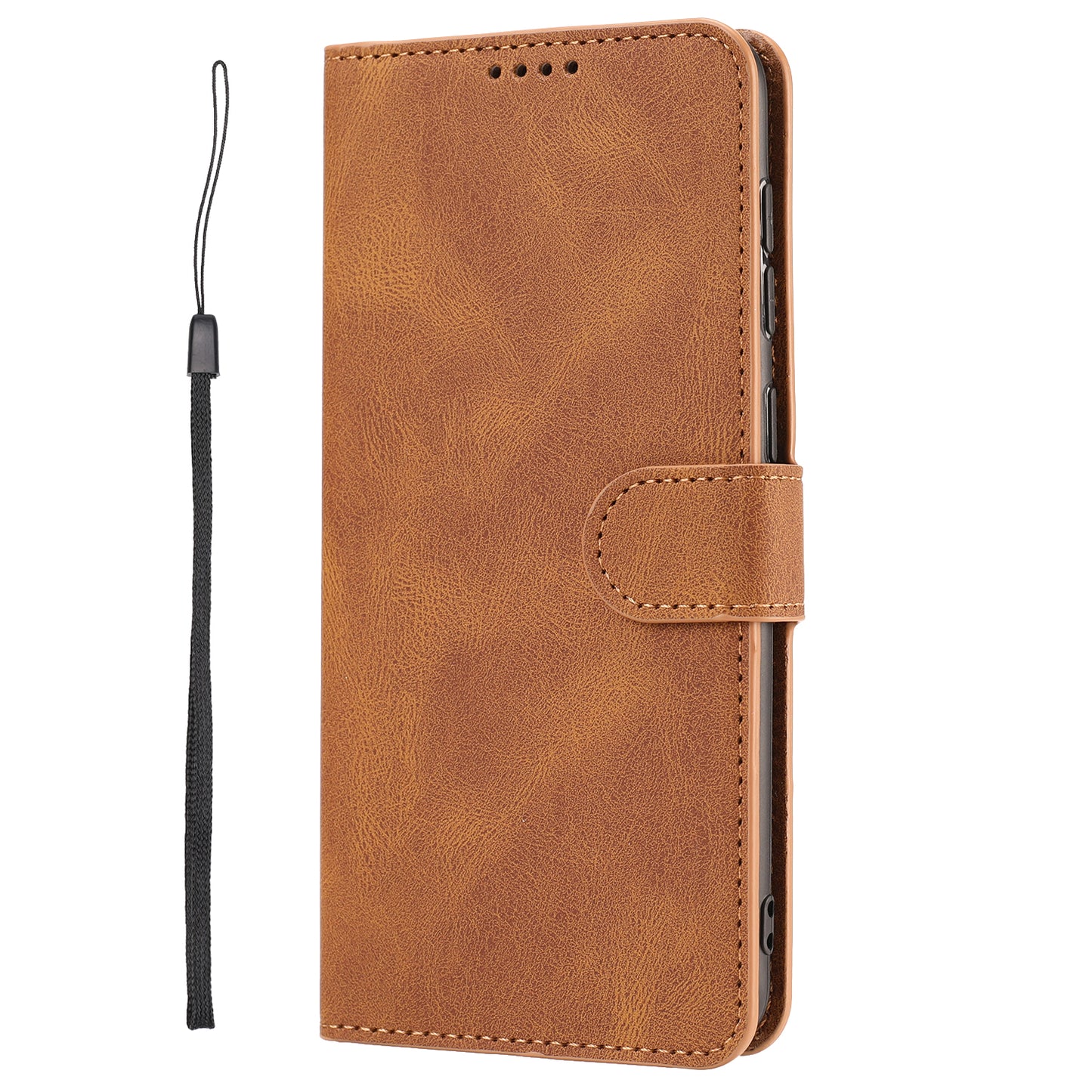For Oppo Reno8 T 4G Leather Wallet Phone Case Drop-proof Stand Phone Cover with Strap