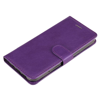 KT Leather Series-2 For Xiaomi Redmi Note 12 4G Flip Stand Protective Shell Solid Color PU Leather Wallet Phone Case