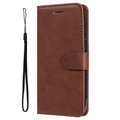 KT Leather Series-2 For Xiaomi Redmi Note 12 4G Flip Stand Protective Shell Solid Color PU Leather Wallet Phone Case