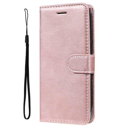 KT Leather Series-2 For Xiaomi Redmi Note 12 4G Flip Stand Protective Shell Solid Color PU Leather Wallet Phone Case