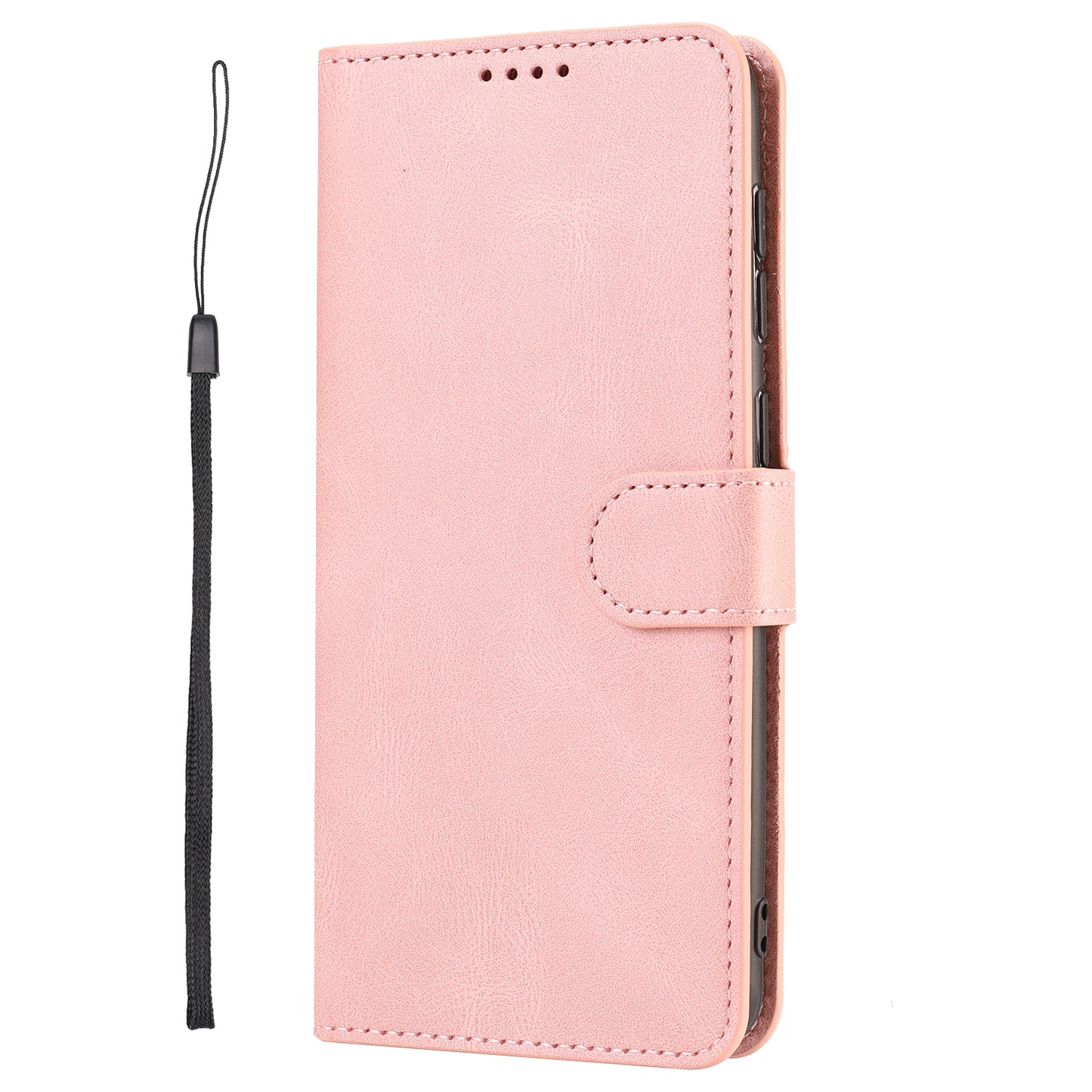 Stand Wallet Cover for Realme 10 4G Drop Resistant PU Leather Phone Case with Strap