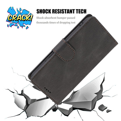 Stand Wallet Cover for Realme 10 4G Drop Resistant PU Leather Phone Case with Strap