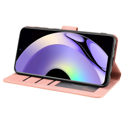 For Realme 10 Pro 5G Wallet Phone Case Anti-Drop Leather Phone Cover with Strap