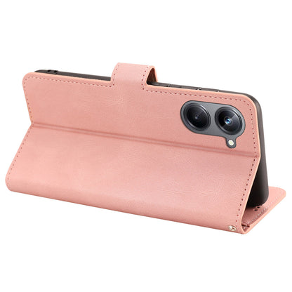For Realme 10 Pro 5G Wallet Phone Case Anti-Drop Leather Phone Cover with Strap