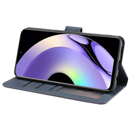 For Realme 10 Pro 5G Wallet Phone Case Anti-Drop Leather Phone Cover with Strap