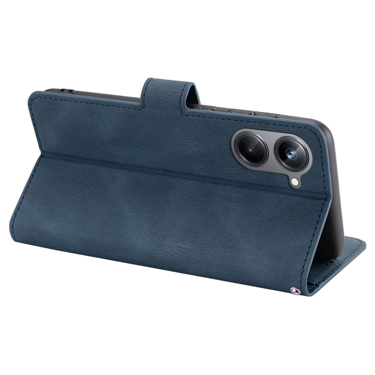 For Realme 10 Pro 5G Wallet Phone Case Anti-Drop Leather Phone Cover with Strap