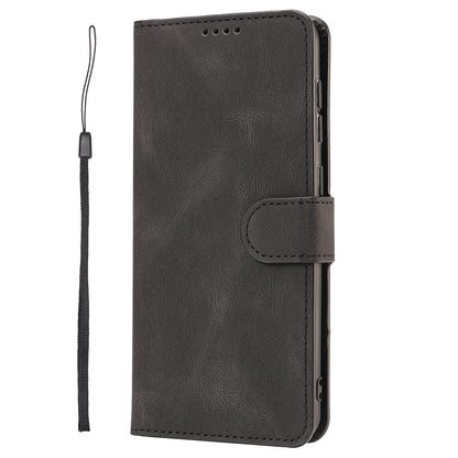For Oppo A74 4G / F19 Shockproof Case Wallet Phone Shell Anti-Drop Leather Phone Cover with Strap