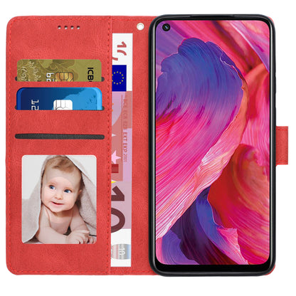 For Oppo A54 5G / A74 5G / A93 5G / OnePlus Nord N200 5G Phone Case Stand PU Leather Flip Wallet Cover