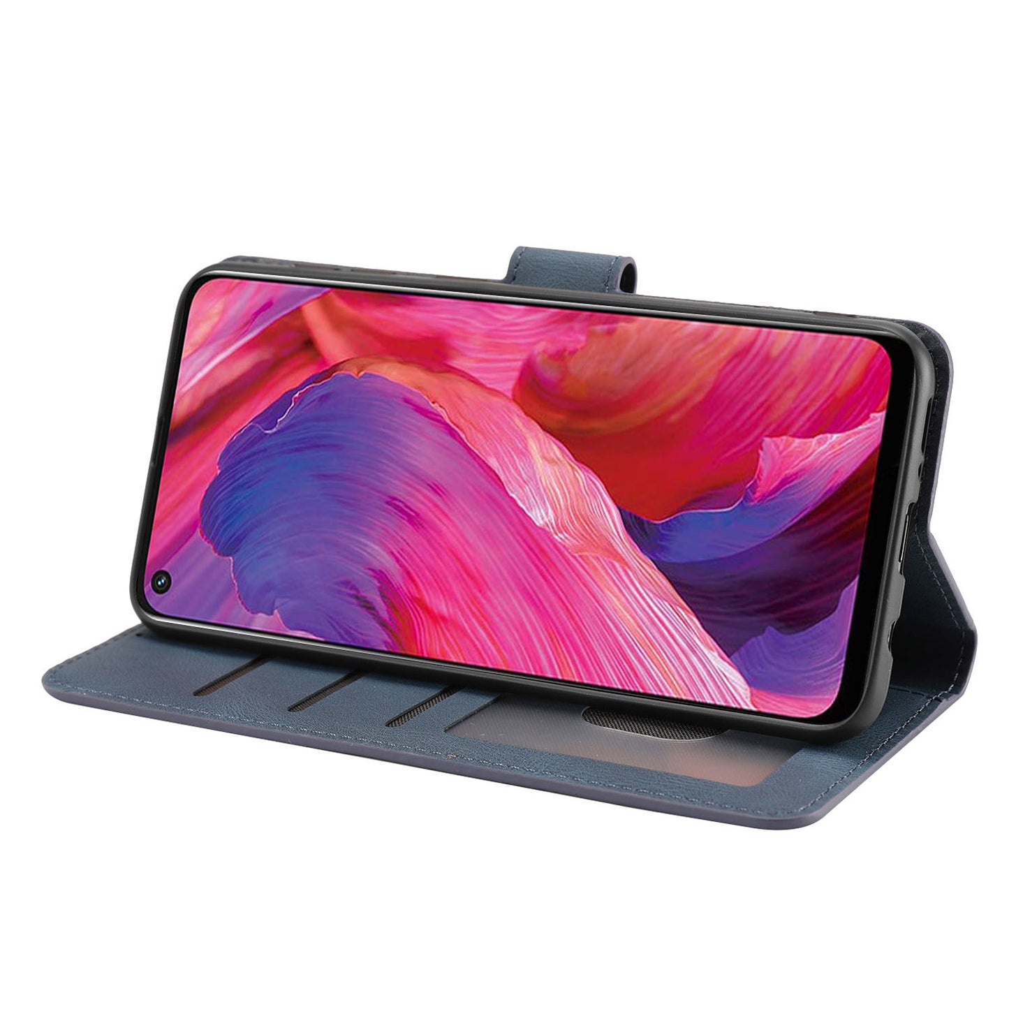 For Oppo A54 5G / A74 5G / A93 5G / OnePlus Nord N200 5G Phone Case Stand PU Leather Flip Wallet Cover