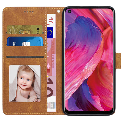 For Oppo A54 5G / A74 5G / A93 5G / OnePlus Nord N200 5G Phone Case Stand PU Leather Flip Wallet Cover