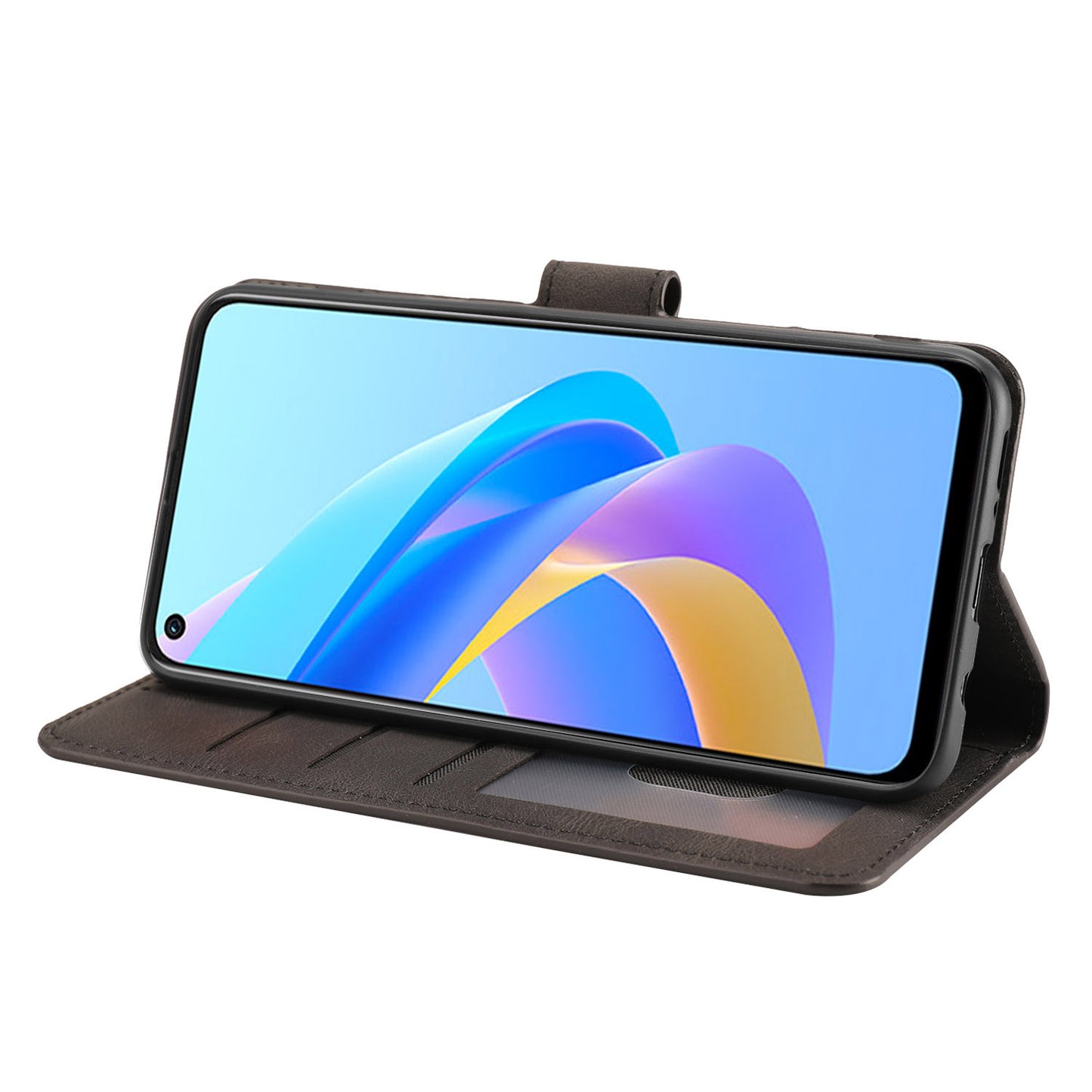 For Oppo A36 / A76 / A96 4G / Realme 9i 4G Leather Phone Case Wallet Stand Flip Phone Cover