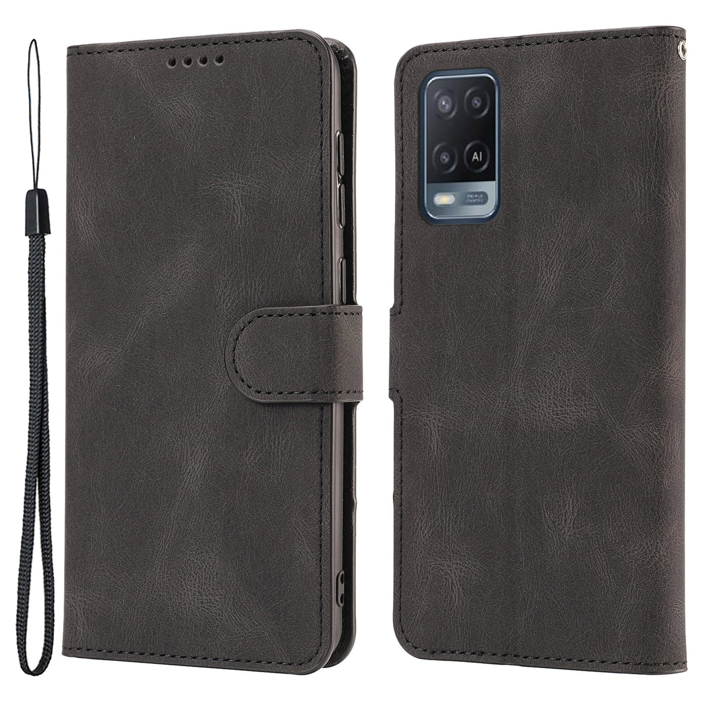 For Oppo A54 4G / A54s / A55 / A55 5G / A55s 5G / A16 / A16s / A53s 5G / A56 5G Phone Case PU Leather Wallet Stand Cover