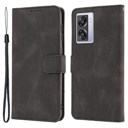 Leather Phone Case for Oppo A57 (2022) 5G / A77 5G / A97 5G / Realme Q5i / V23 5G / Narzo 50 5G / OnePlus Nord N300 5G , Wallet Stand Flip Cover