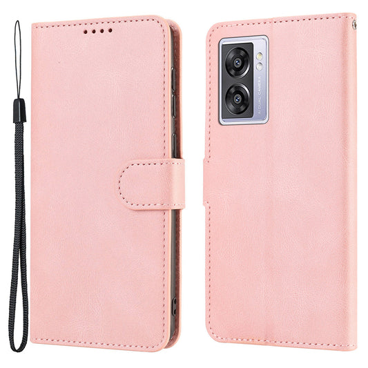 Leather Phone Case for Oppo A57 (2022) 5G / A77 5G / A97 5G / Realme Q5i / V23 5G / Narzo 50 5G / OnePlus Nord N300 5G , Wallet Stand Flip Cover