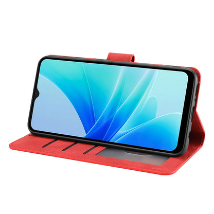 Leather Phone Case for Oppo A57 (2022) 5G / A77 5G / A97 5G / Realme Q5i / V23 5G / Narzo 50 5G / OnePlus Nord N300 5G , Wallet Stand Flip Cover