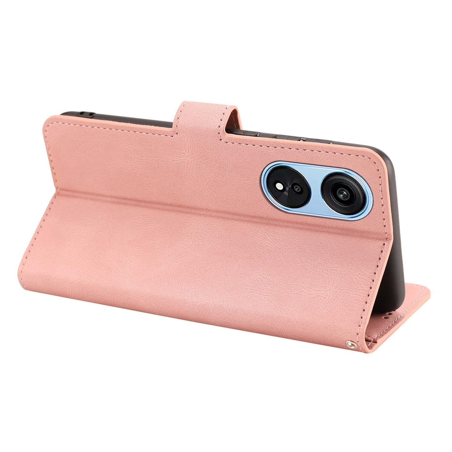 For Oppo A1 Pro 5G / Reno8 T 5G PU Leather Wallet Case Stand Flip Phone Cover with Strap