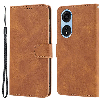For Oppo A1 Pro 5G / Reno8 T 5G PU Leather Wallet Case Stand Flip Phone Cover with Strap