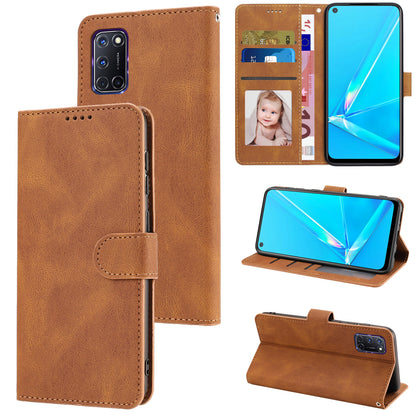 For Oppo A72 / A52 / A92 4G Wallet Phone Case PU Leather Stand Shockproof Flip Cover with Strap