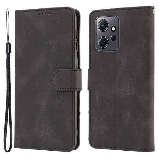 For Xiaomi Redmi Note 12 4G PU Leather Folio Flip Cover Magnetic Closure Wallet Stand Phone Case