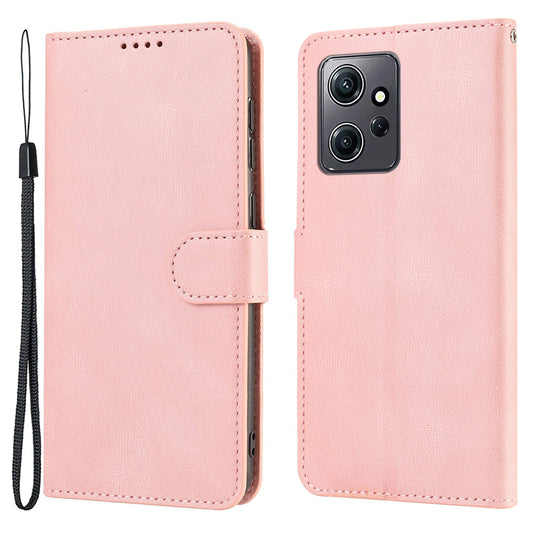 For Xiaomi Redmi Note 12 4G PU Leather Folio Flip Cover Magnetic Closure Wallet Stand Phone Case