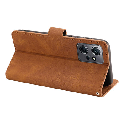 For Xiaomi Redmi Note 12 4G PU Leather Folio Flip Cover Magnetic Closure Wallet Stand Phone Case