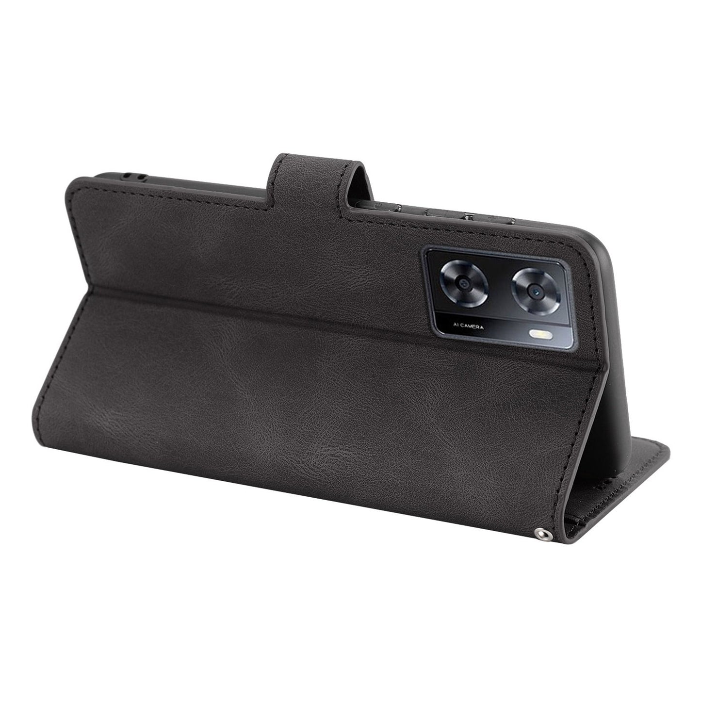 PU Leather Case for Oppo A57 4G / A77 4G / A57s 4G / A57e 4G / A77s 4G / OnePlus Nord N20 SE 4G , Wallet Stand Flip Phone Cover