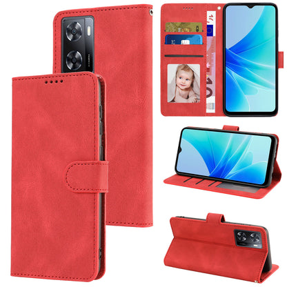 PU Leather Case for Oppo A57 4G / A77 4G / A57s 4G / A57e 4G / A77s 4G / OnePlus Nord N20 SE 4G , Wallet Stand Flip Phone Cover