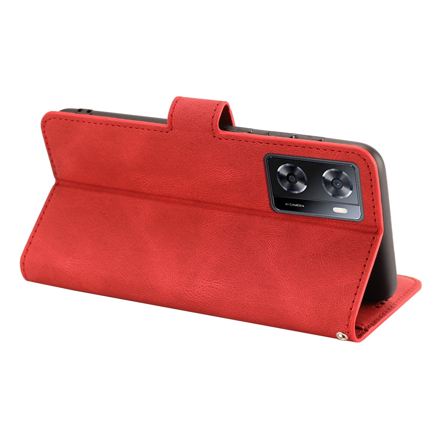 PU Leather Case for Oppo A57 4G / A77 4G / A57s 4G / A57e 4G / A77s 4G / OnePlus Nord N20 SE 4G , Wallet Stand Flip Phone Cover