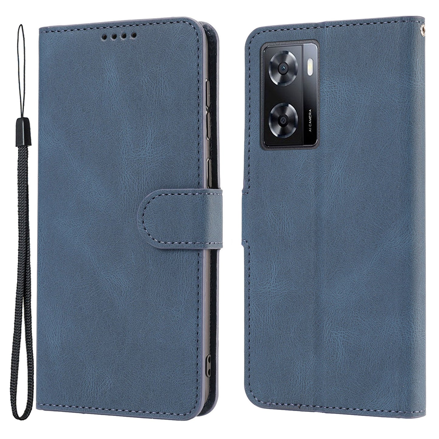 PU Leather Case for Oppo A57 4G / A77 4G / A57s 4G / A57e 4G / A77s 4G / OnePlus Nord N20 SE 4G , Wallet Stand Flip Phone Cover