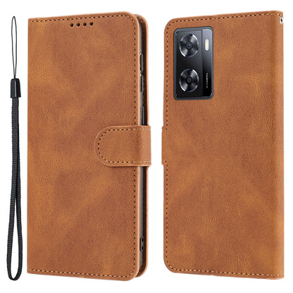 PU Leather Case for Oppo A57 4G / A77 4G / A57s 4G / A57e 4G / A77s 4G / OnePlus Nord N20 SE 4G , Wallet Stand Flip Phone Cover