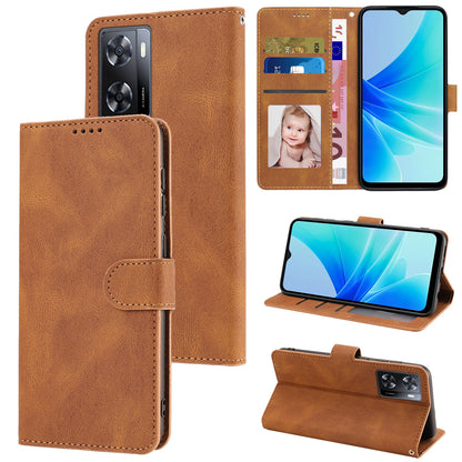 PU Leather Case for Oppo A57 4G / A77 4G / A57s 4G / A57e 4G / A77s 4G / OnePlus Nord N20 SE 4G , Wallet Stand Flip Phone Cover