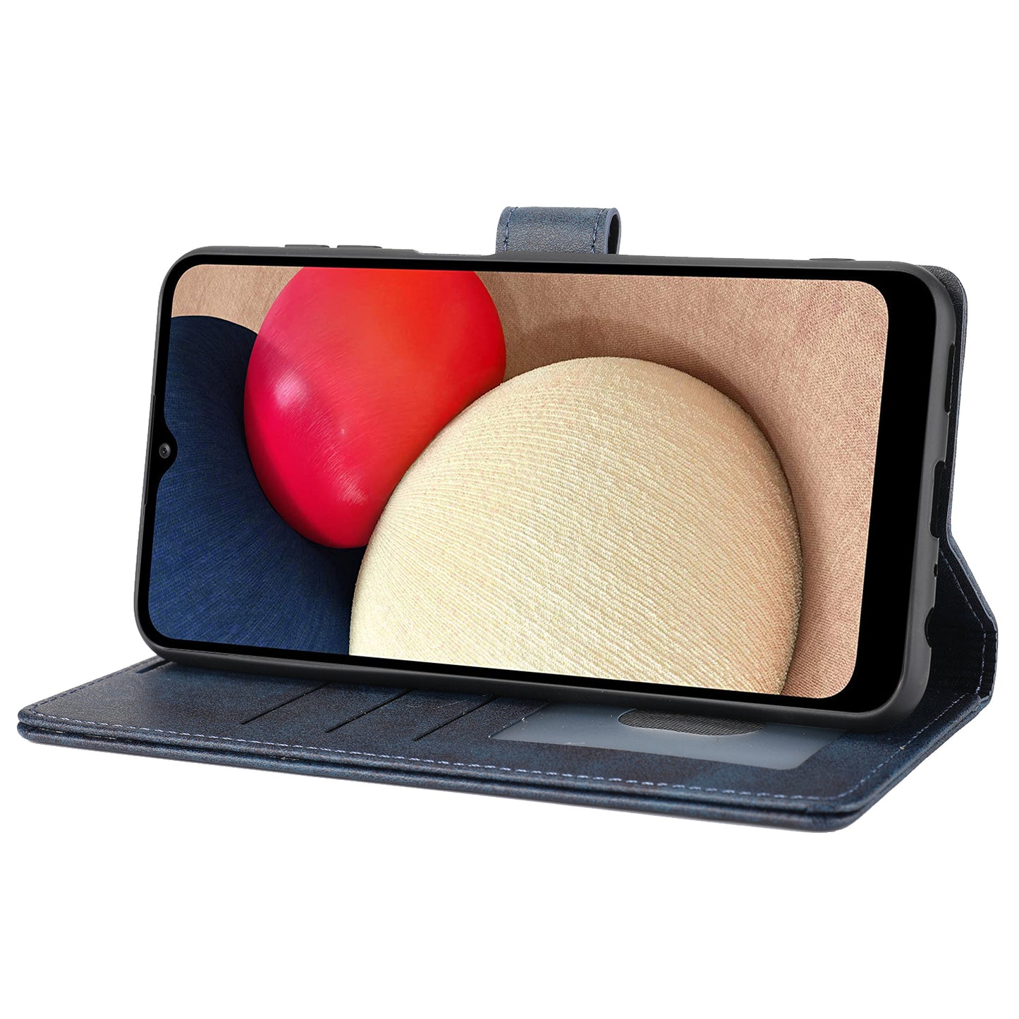 For Samsung Galaxy A24 4G Shockproof Phone Case Horizontal Line Leather Case Stand Wallet Cover