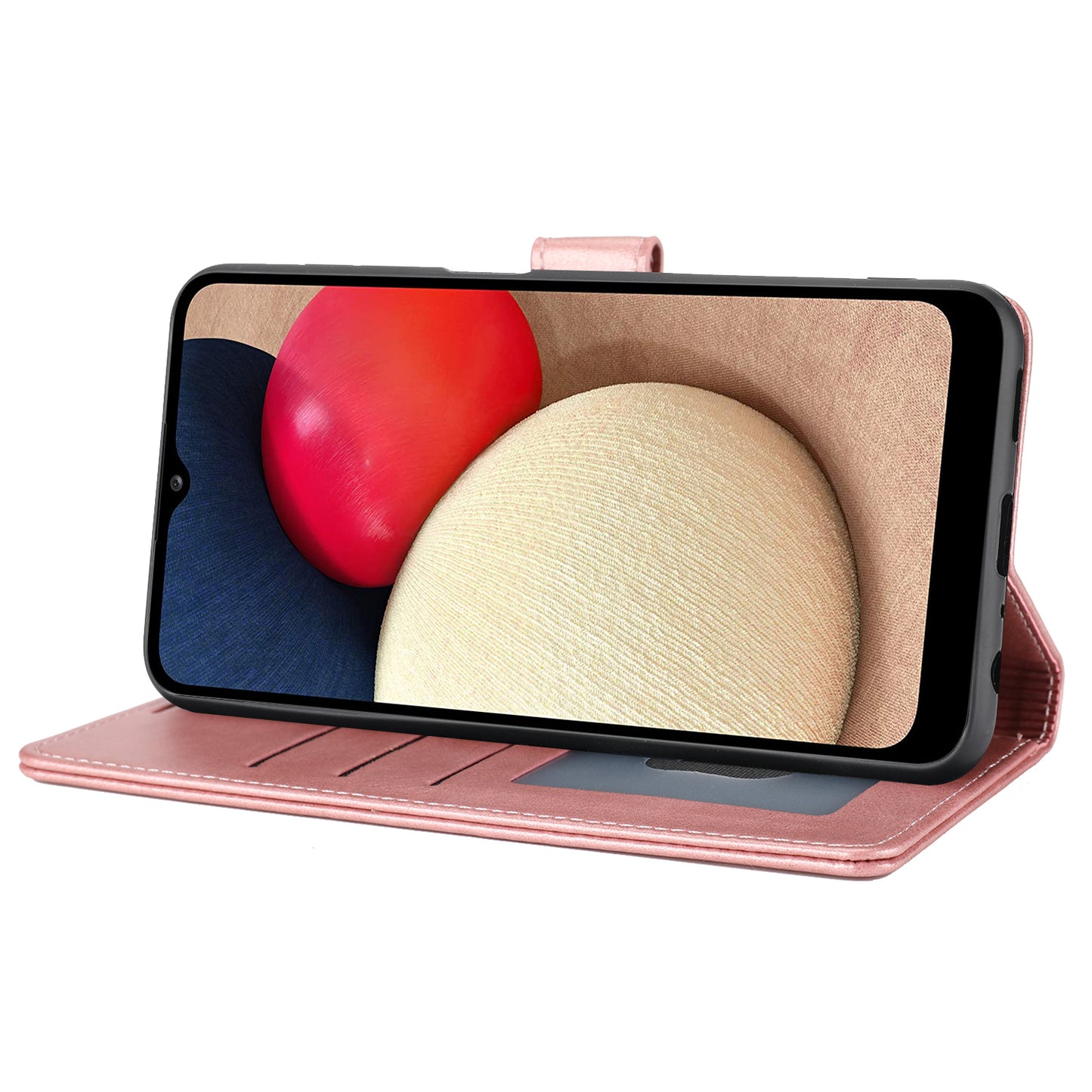 For Samsung Galaxy A24 4G Shockproof Phone Case Horizontal Line Leather Case Stand Wallet Cover