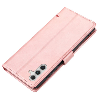 For Samsung Galaxy A24 4G Shockproof Phone Case Horizontal Line Leather Case Stand Wallet Cover