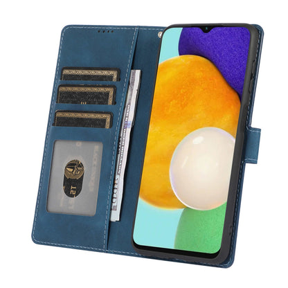 Stand Wallet Case for Samsung Galaxy M13 5G Drop Resistant PU Leather Phone Cover with Strap