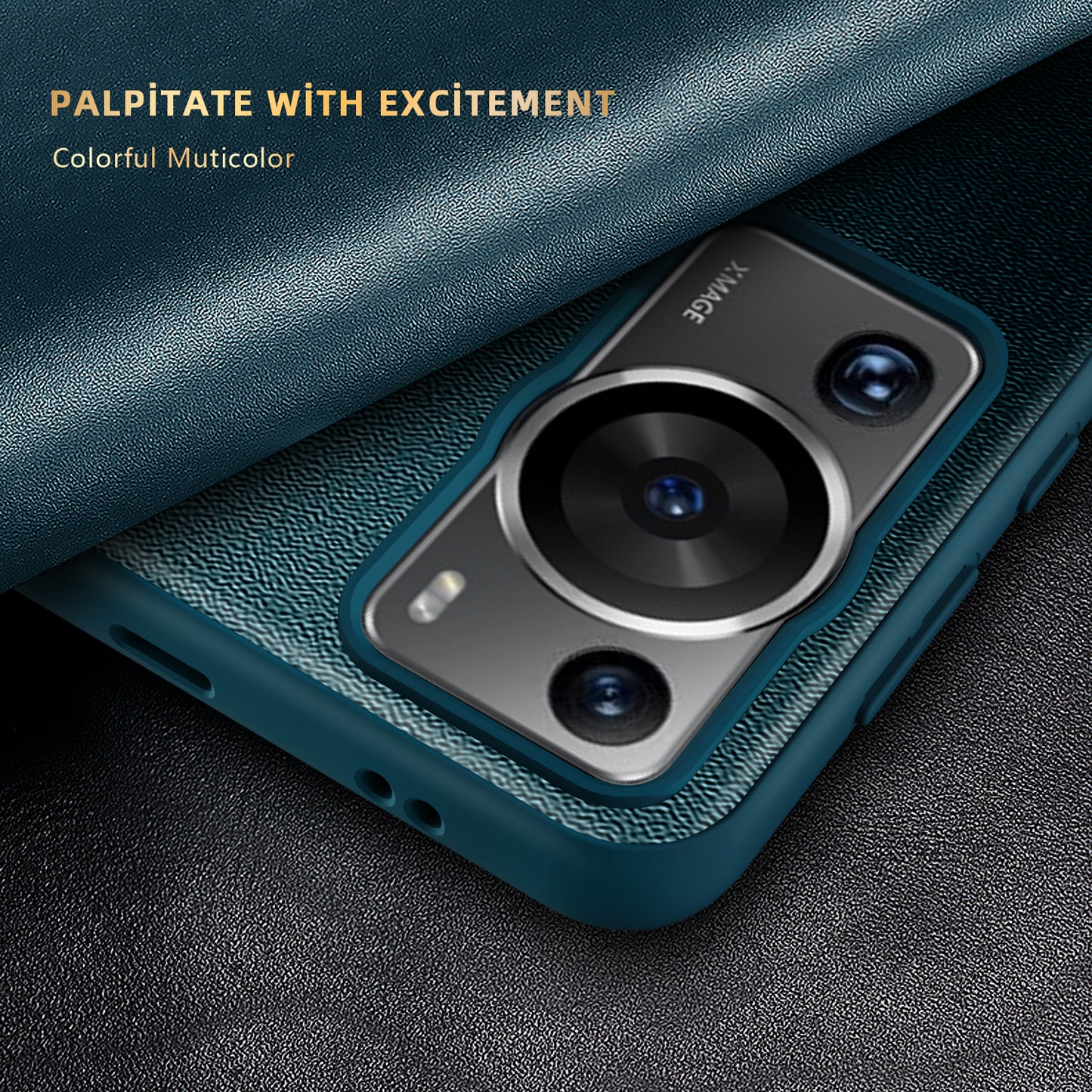 Anti-Fall Phone Case for Huawei P60 Pro View Window Flip Cover PU Leather TPU Acrylic Phone Protector