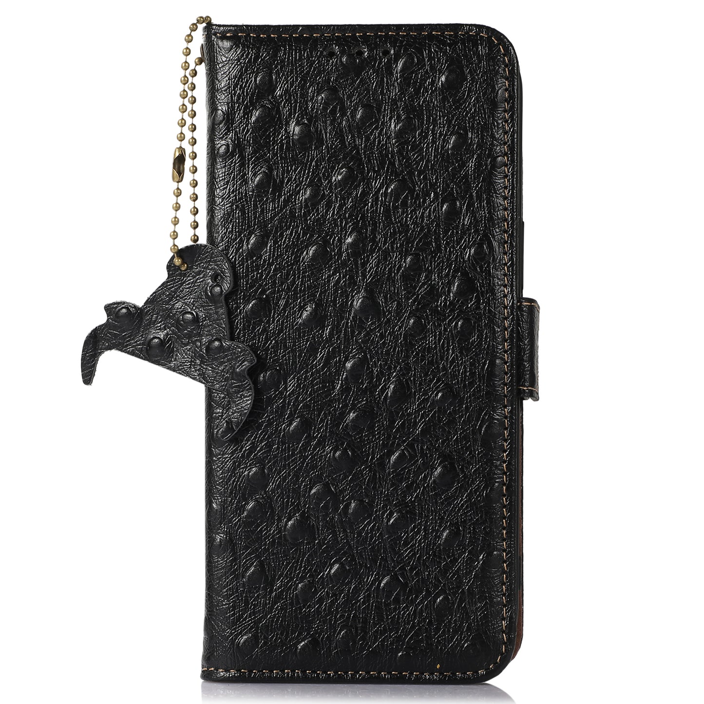 RFID Blocking Phone Case for Xiaomi Redmi Note 12 Turbo / Poco F5 5G , Wallet Stand Genuine Cow Leather Cover