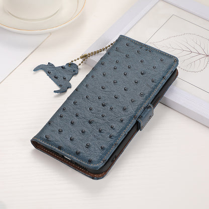 RFID Blocking Phone Case for Xiaomi Redmi Note 12 Turbo / Poco F5 5G , Wallet Stand Genuine Cow Leather Cover