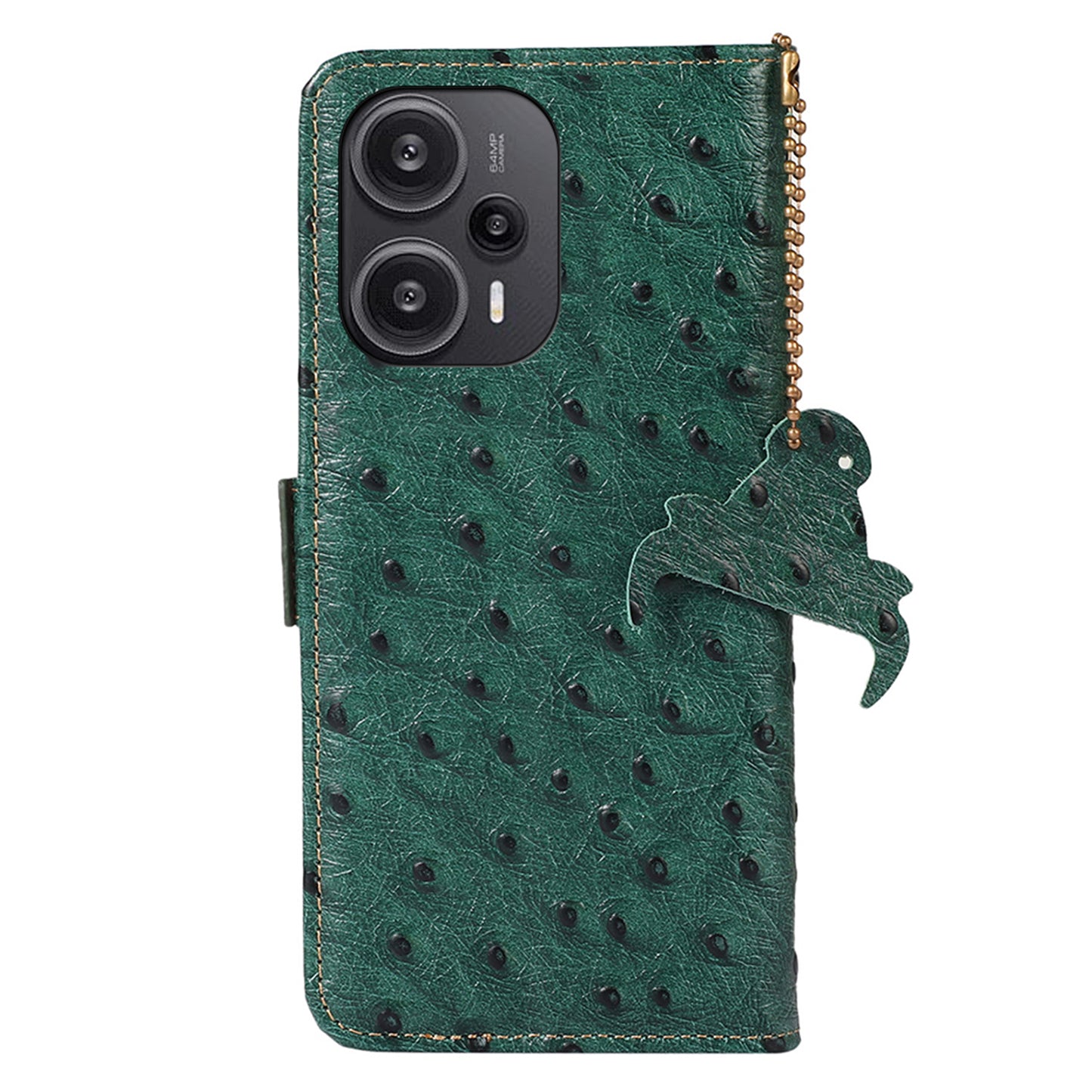 RFID Blocking Phone Case for Xiaomi Redmi Note 12 Turbo / Poco F5 5G , Wallet Stand Genuine Cow Leather Cover