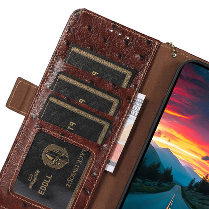 RFID Blocking Phone Case for Xiaomi Redmi Note 12 Turbo / Poco F5 5G , Wallet Stand Genuine Cow Leather Cover