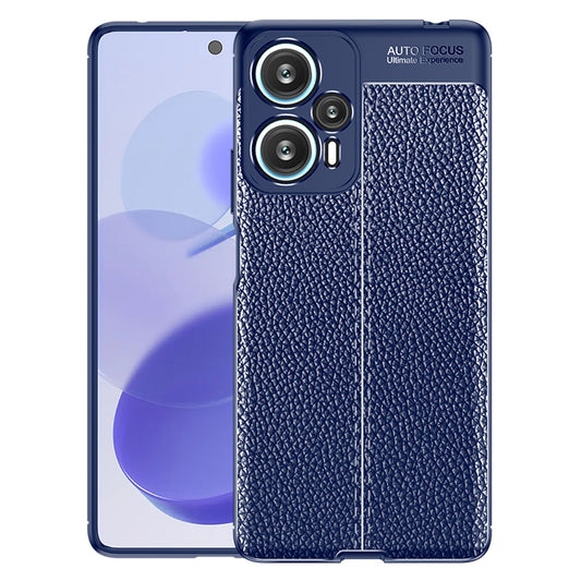 For Xiaomi Redmi Note 12 Turbo / Poco F5 5G Flexible TPU Phone Cover Litchi Texture Protective Phone Case