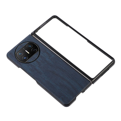 For Huawei Mate X3 5G Wood Texture Phone Case Anti-drop Leather Coated PC Phone Cover