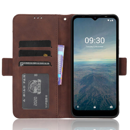 For Vodafone Smart T23 Wallet Phone Case Multiple Card Slots Phone Shell Leather Flip Cover with Stand