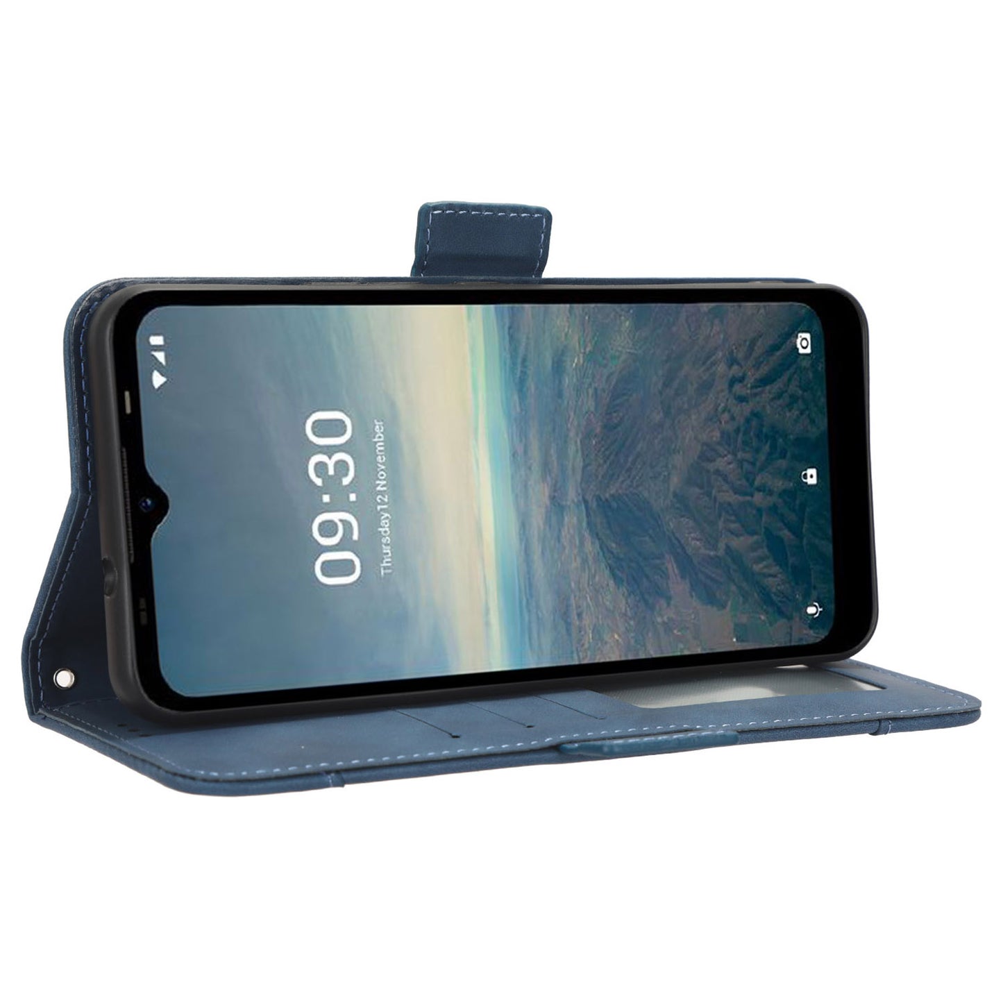 For Vodafone Smart T23 Wallet Phone Case Multiple Card Slots Phone Shell Leather Flip Cover with Stand