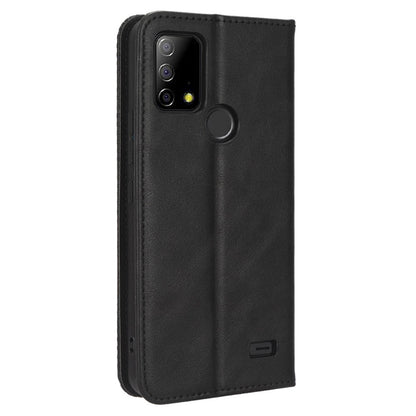 For Vodafone Smart T23 Retro Phone Cover Magnetic PU Leather Stand Cell Phone Wallet Case