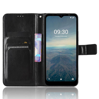 For Vodafone Smart T23 Crazy Horse Texture Wallet Case PU Leather Stand Folio Flip Phone Cover